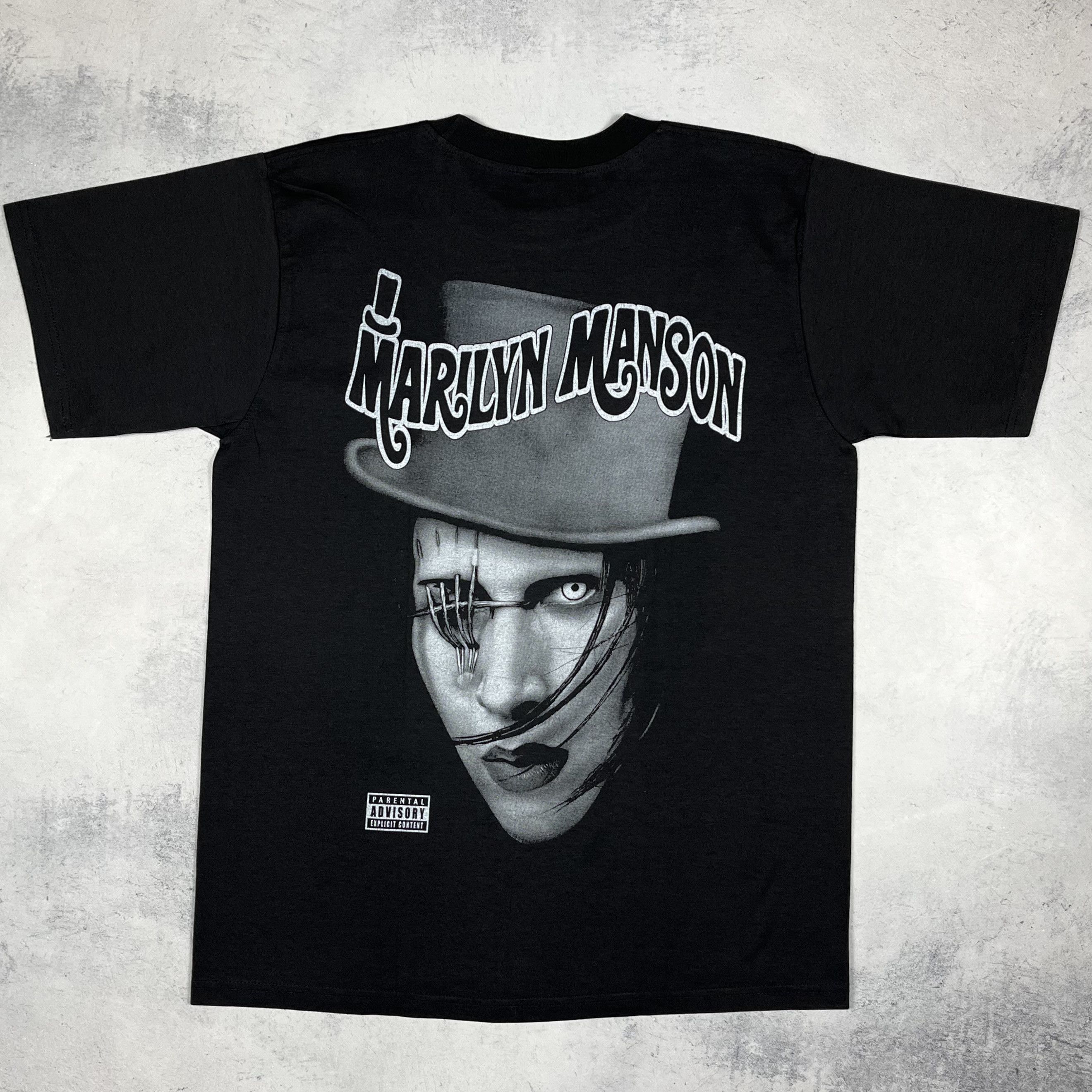 Band Tees Vintage Marilyn Manson Big Face Rare Rock Band T Shirt 90’s Size US L / EU 52-54 / 3 - 12 Thumbnail