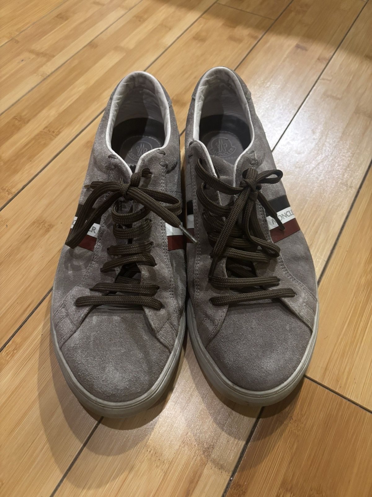 Moncler Men’s gray suede sneakers.mf0703 Size US 7 / EU 40 - 5 Thumbnail