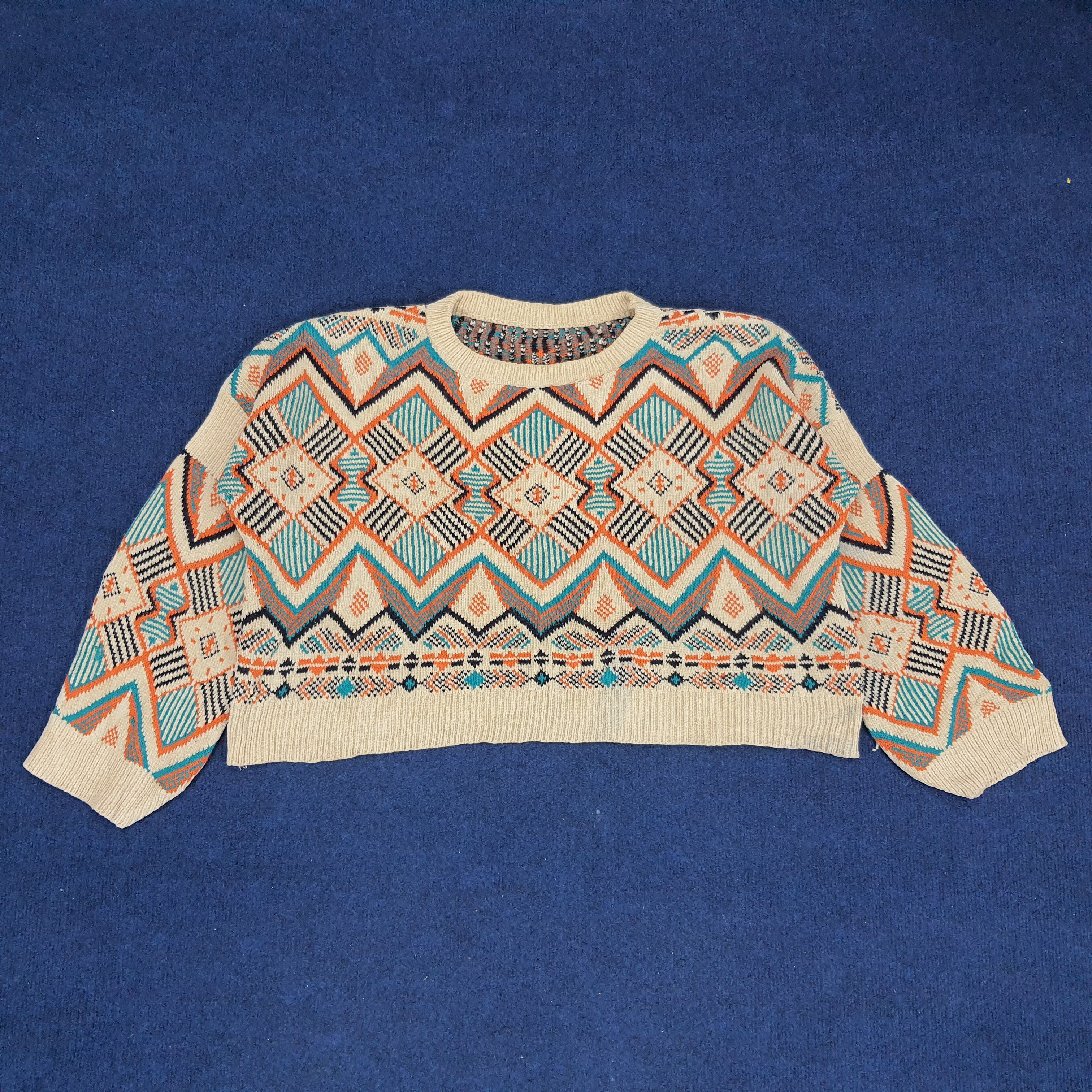 Vintage Vintage Knitted Crop Tops Winter Session Size XL / US 12-14 / IT 48-50 - 1 Thumbnail