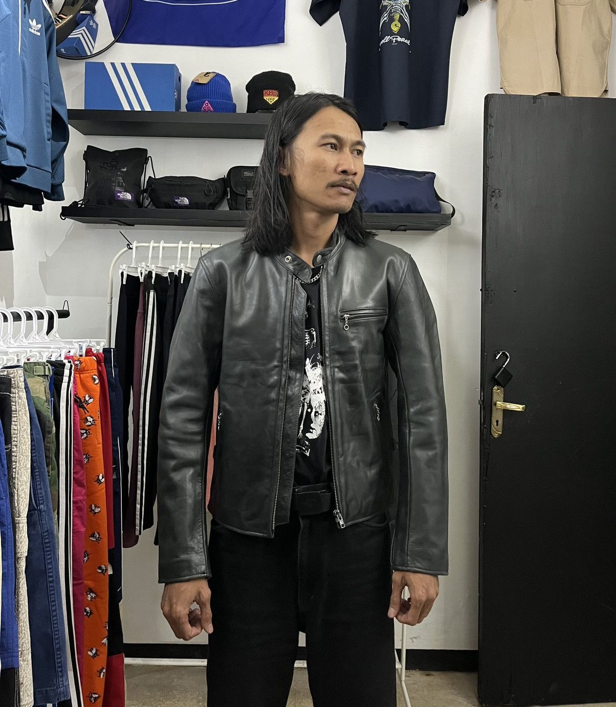 Y'2 Leather Y’2 Leather riding master cafe racer leather jacket Size US S / EU 44-46 / 1 - 12 Thumbnail