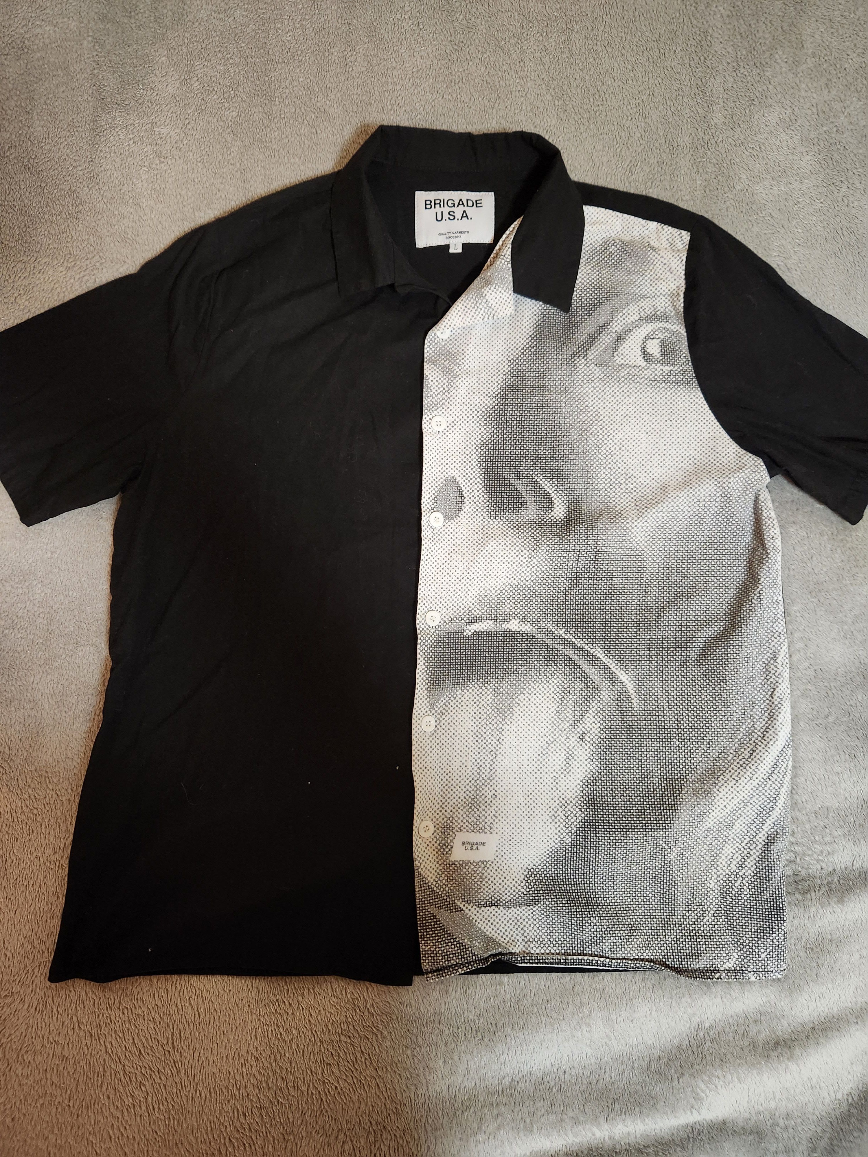 Brigade Brigade Acid Tab Button Up Size US L / EU 52-54 / 3 - 4 Thumbnail