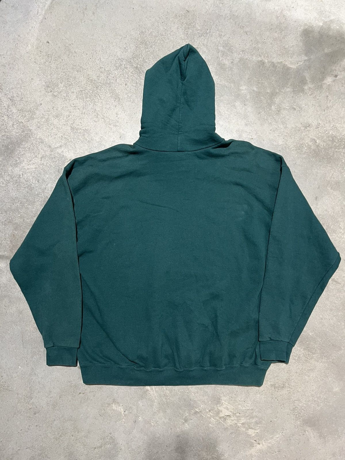 Nike × Vintage Vintage 90s Forest Green Nike Hoodie Size US XXL / EU 58 / 5 - 4 Thumbnail