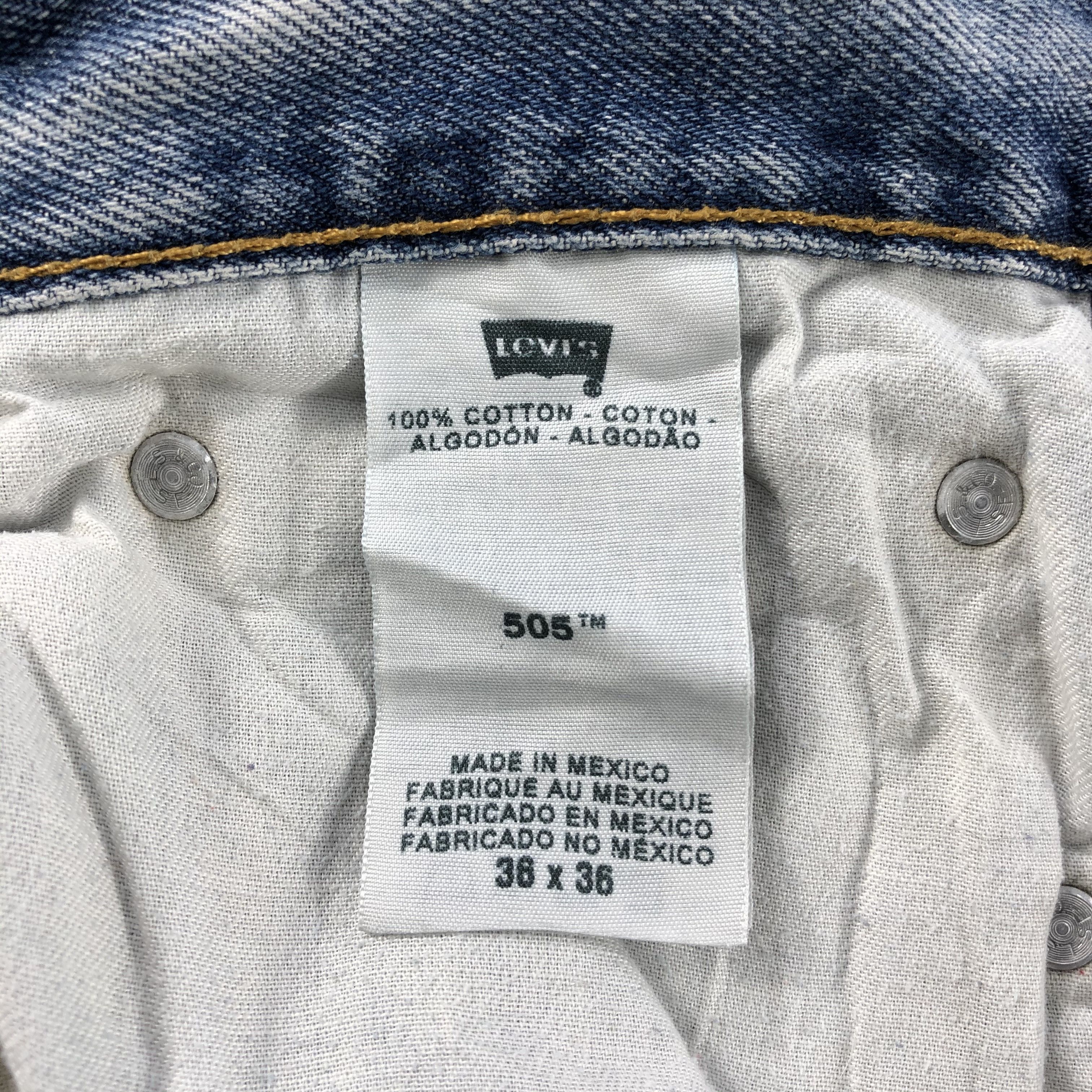 Levi's Vintage Light Wash Levis 505 Jeans-J1276 Size US 37 - 9 Thumbnail