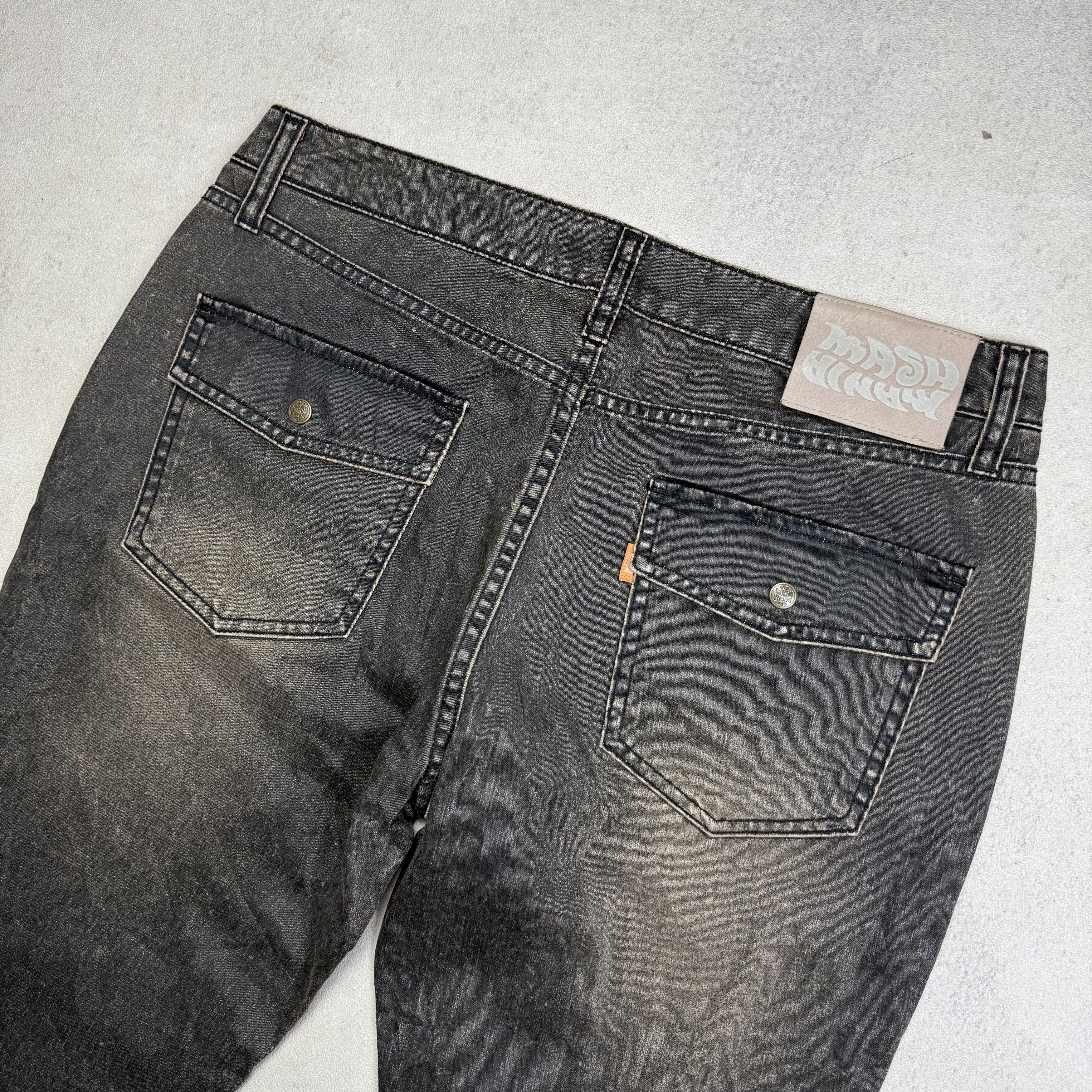 Japanese Brand Mash Mania Flare Mud Wash Jeans Size US 32 / EU 48 - 4 Thumbnail