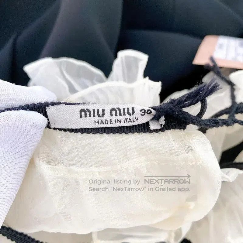 Miu Miu Miu Miu Black Long Sleeve Dress for Women . Size M / US 6-8 / IT 42-44 - 5 Thumbnail