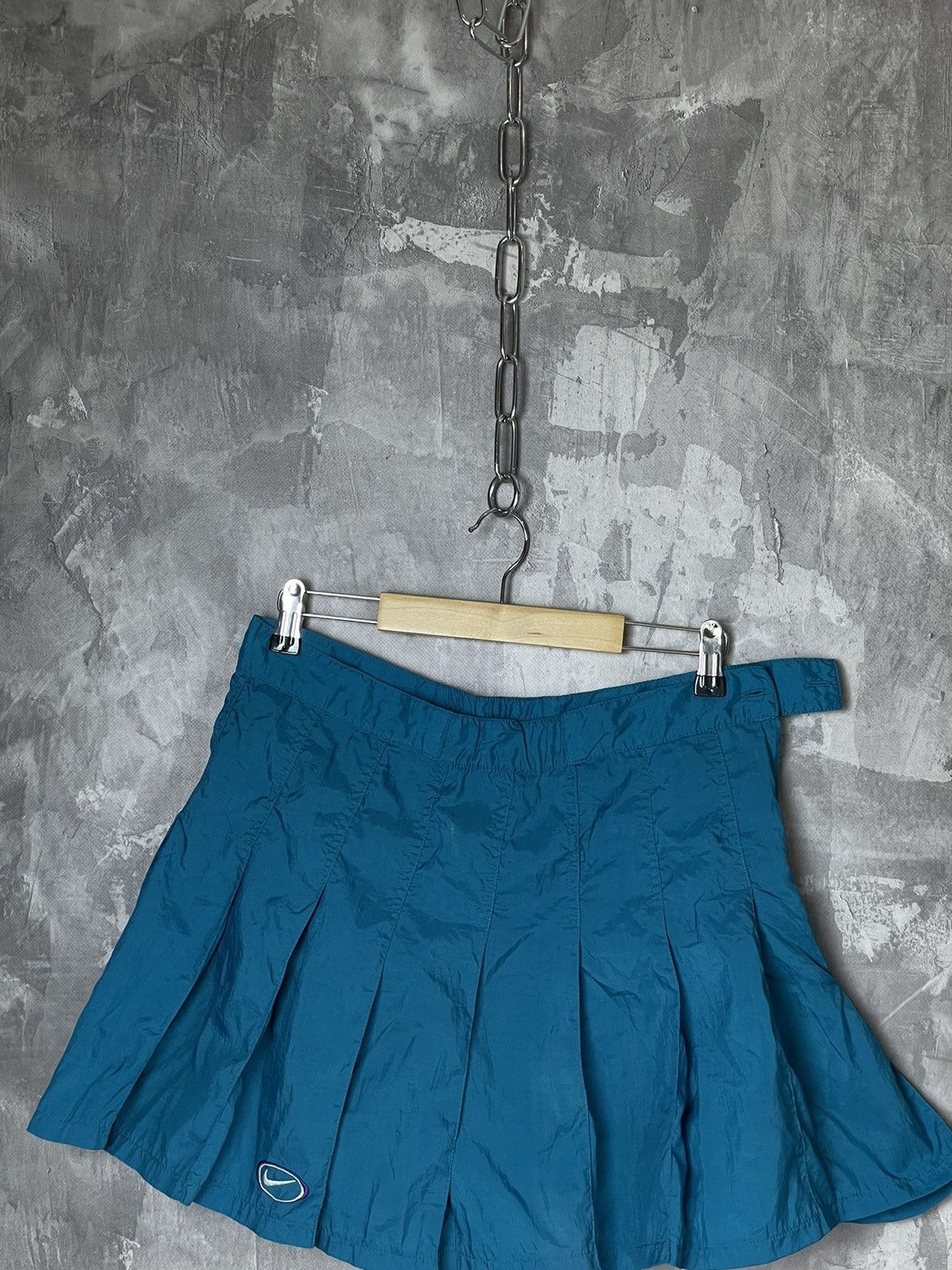 Nike × Vintage Vintage Y2K NIKE SWOOSH FLARED SPORTS Tennis Skirt 90s Style Size 36" / US 14 / IT 50 - 2 Thumbnail