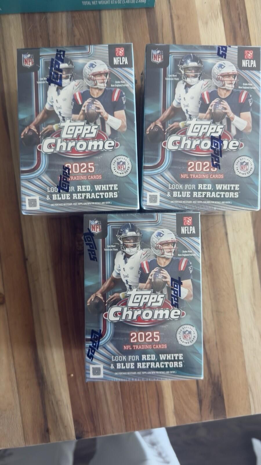 Other 2025 Topps NFL Chrome Football Value Box SEALED Size ONE SIZE - 1 Preview