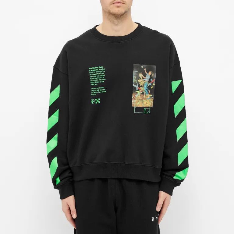 Off-White Black Pascal Golden Ratio Painting Sweatshirt Size US M / EU 48-50 / 2 - 4 Thumbnail