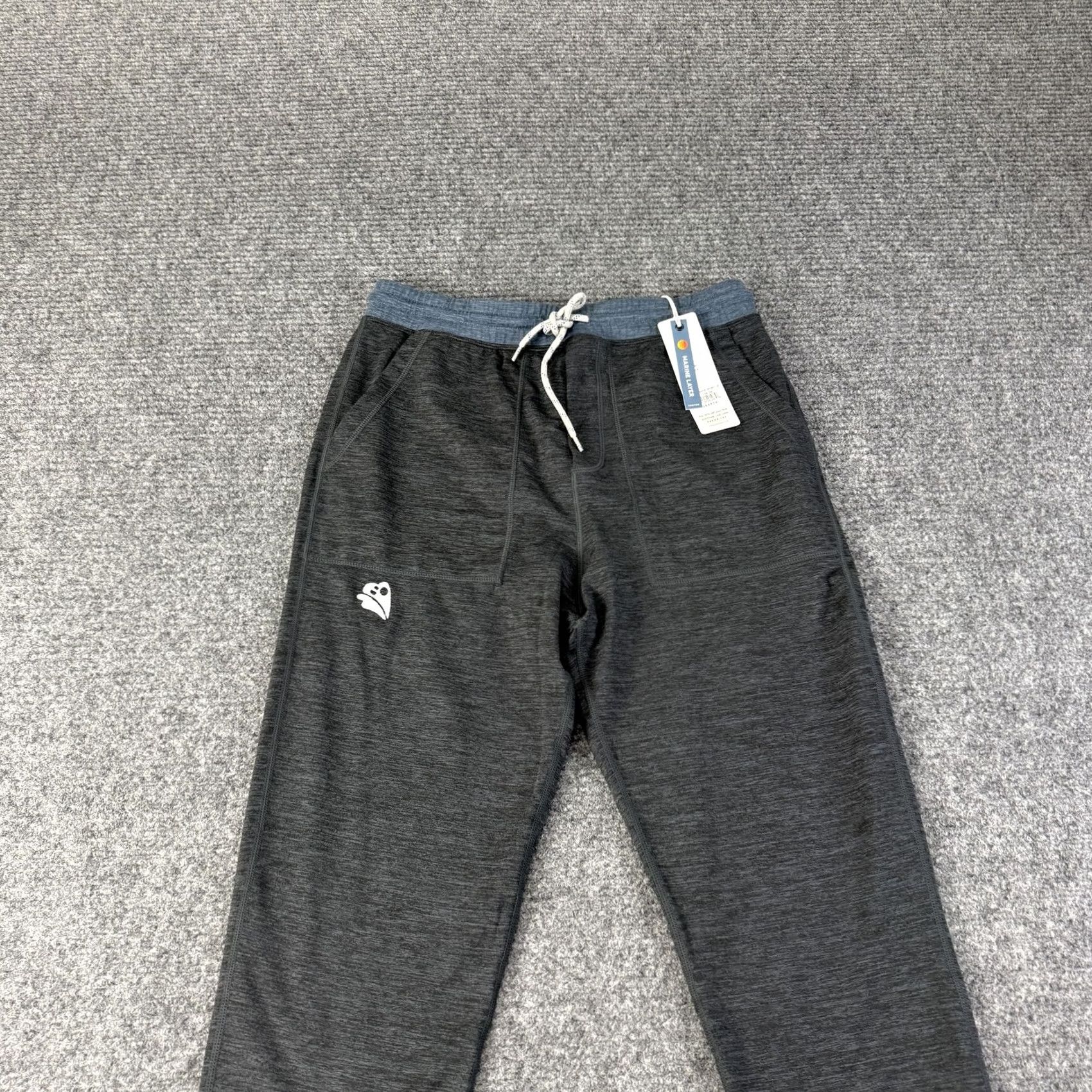 Marine Layer Marine Layer Sport Jogger Pants Mens S Gray Jersey Elastic Waist Pockets Size US S / EU 44-46 / 1 - 2 Thumbnail