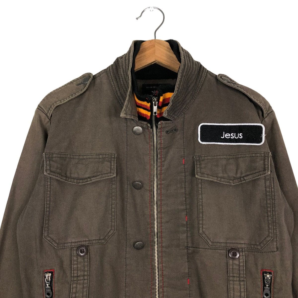 Japanese Brand VINTAGE BIKER WORK JACKET POWER TO THE PEOPLE BLACK LABEL Size US M / EU 48-50 / 2 - 3 Thumbnail