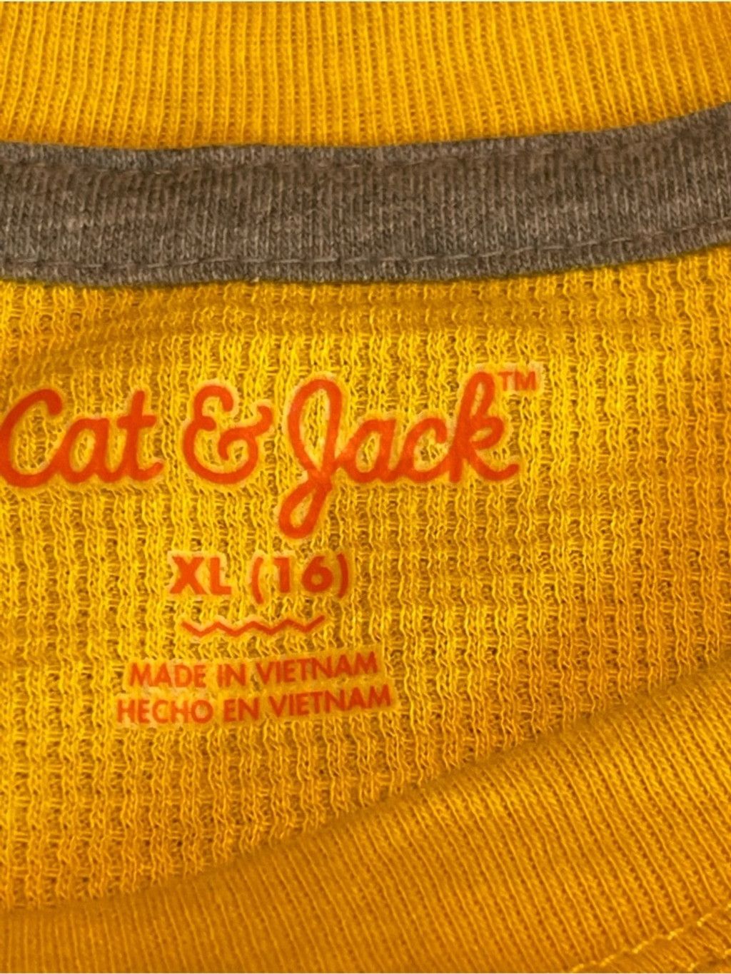Other Cat & Jack Waffle Knit Thermal Long Sleeve Top Junior XL 16 Size US L / EU 52-54 / 3 - 6 Thumbnail