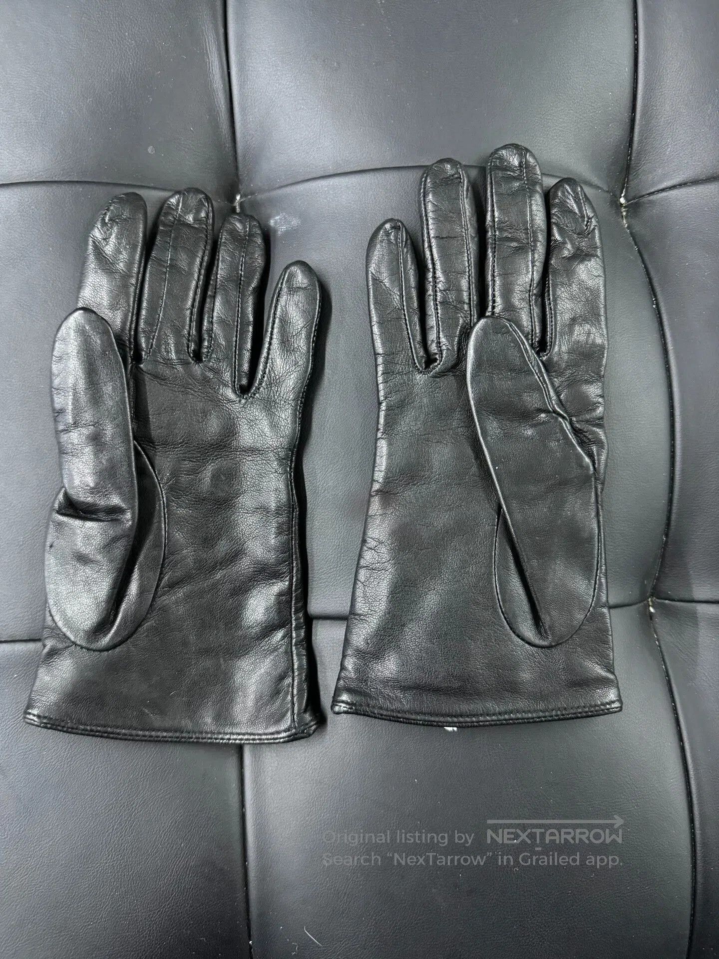 Chrome Hearts Chrome Hearts Leather Cross Gloves. Size ONE SIZE - 2 Thumbnail