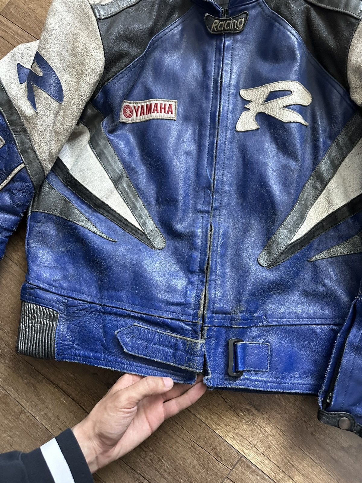 Yamaha Yamaha Leather Vintage Racing Moto Jacket Distressed 90s Size US XL / EU 56 / 4 - 8 Thumbnail