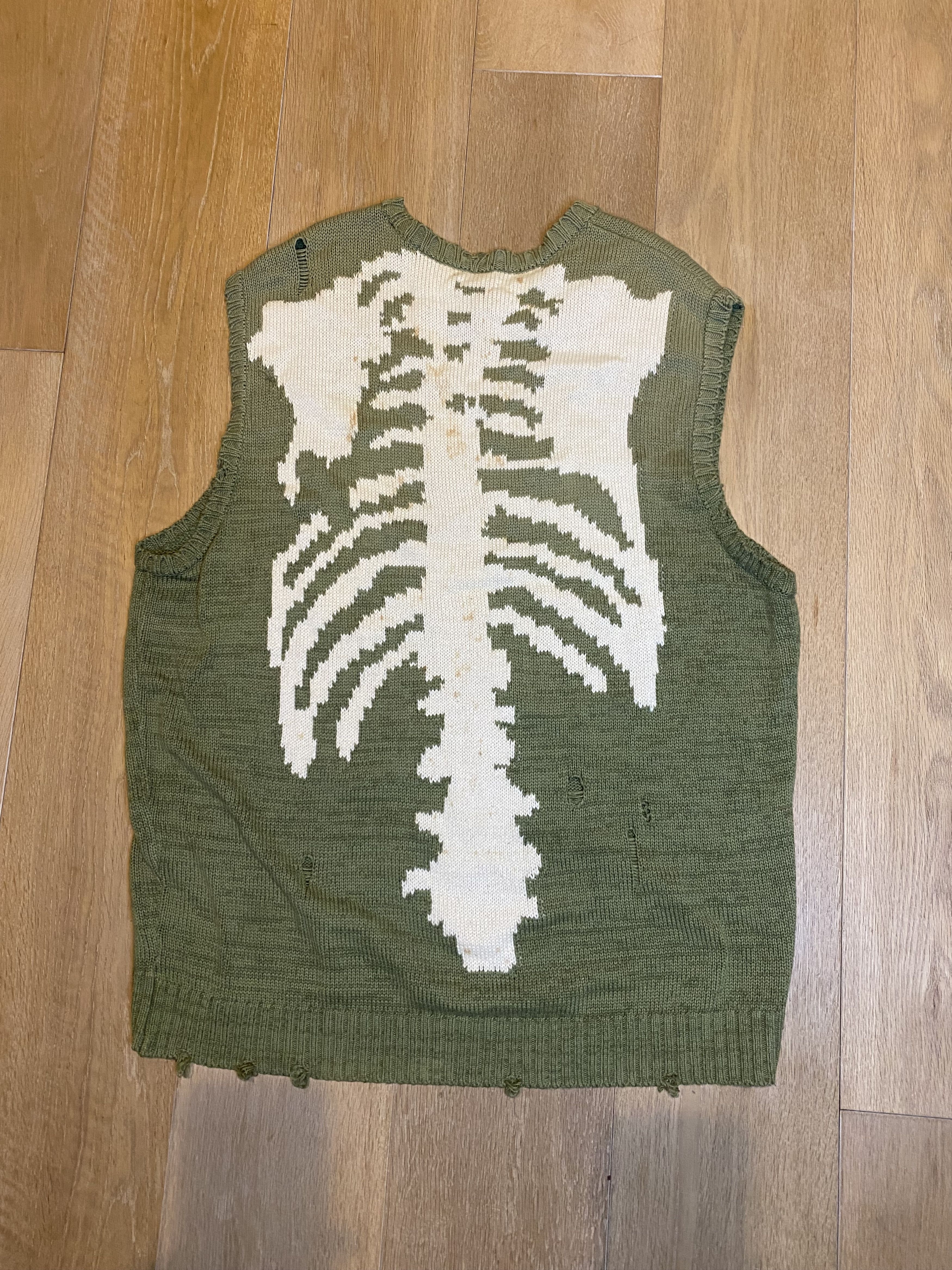 Kapital Kapital Knit Bone Sweater Vest Size US L / EU 52-54 / 3 - 1 Thumbnail