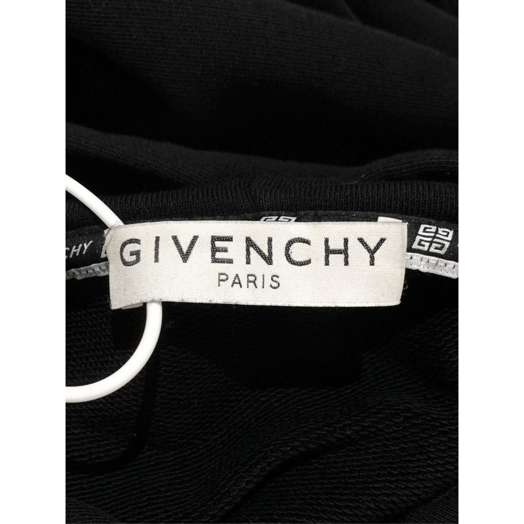 Givenchy Givenchy Black Hooded Long-Sleeve Sweatshirt M 100% Cotton Size US M / EU 48-50 / 2 - 2 Thumbnail
