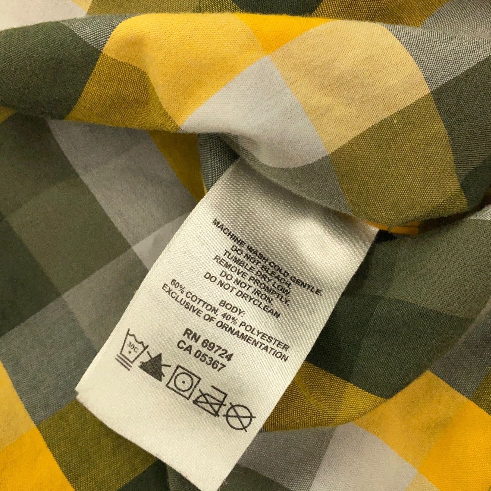 Mountain Hardwear VINTAGE Mountain Hardwear Shirt Mens L Plaid Button-Up Short Sleeve Yellow Cotton Polyester Casual Travel Workwear Distinctive Classic Outdoor Mens Size US L / EU 52-54 / 3 - 5 Thumbnail
