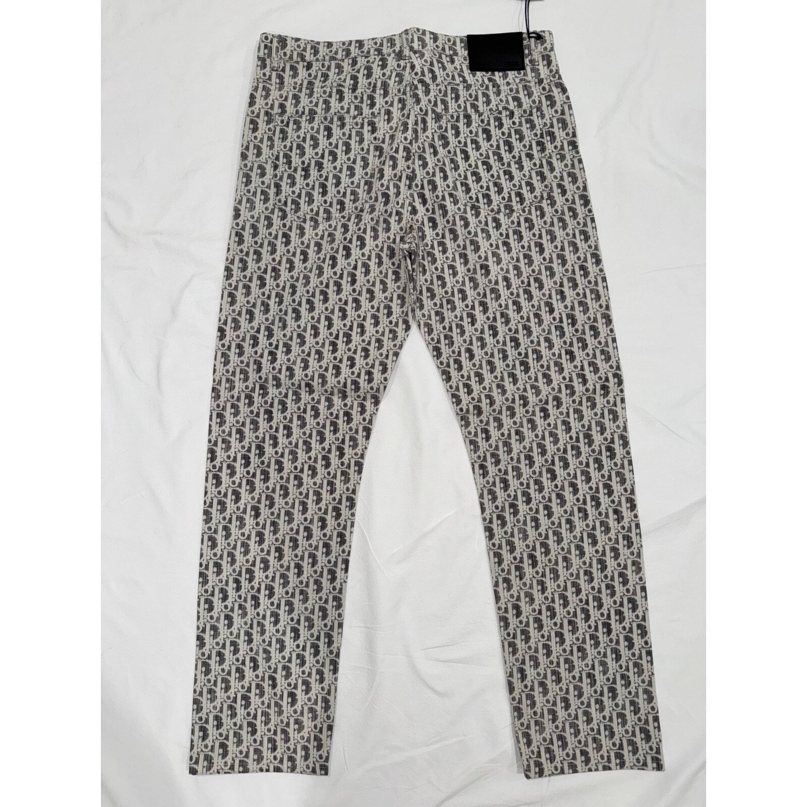Dior Dior Oblique Monogram Logo Slim 17.5 Jeans Grey Black Denim Size US 32 / EU 48 - 9 Thumbnail