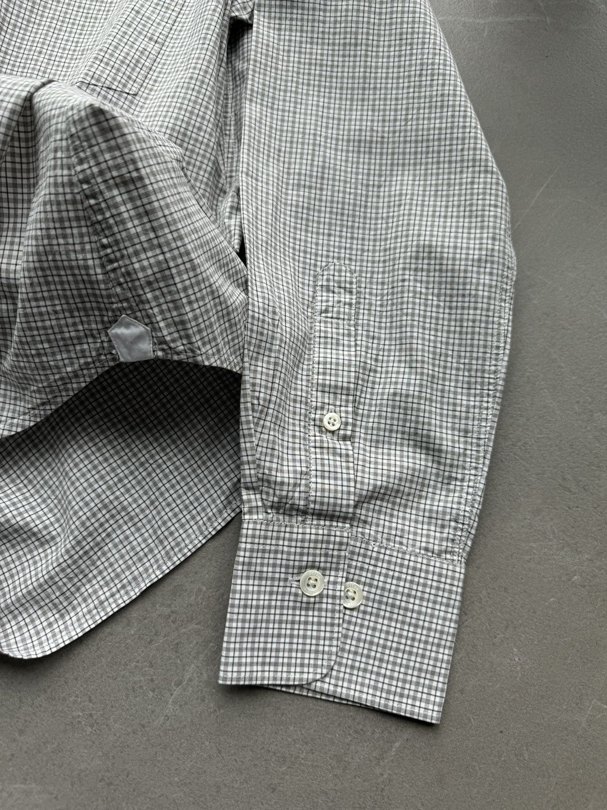 Altea ALTEA Milano ITALY Made Mens Small Checker Dress Shirt Size US M / EU 48-50 / 2 - 10 Thumbnail