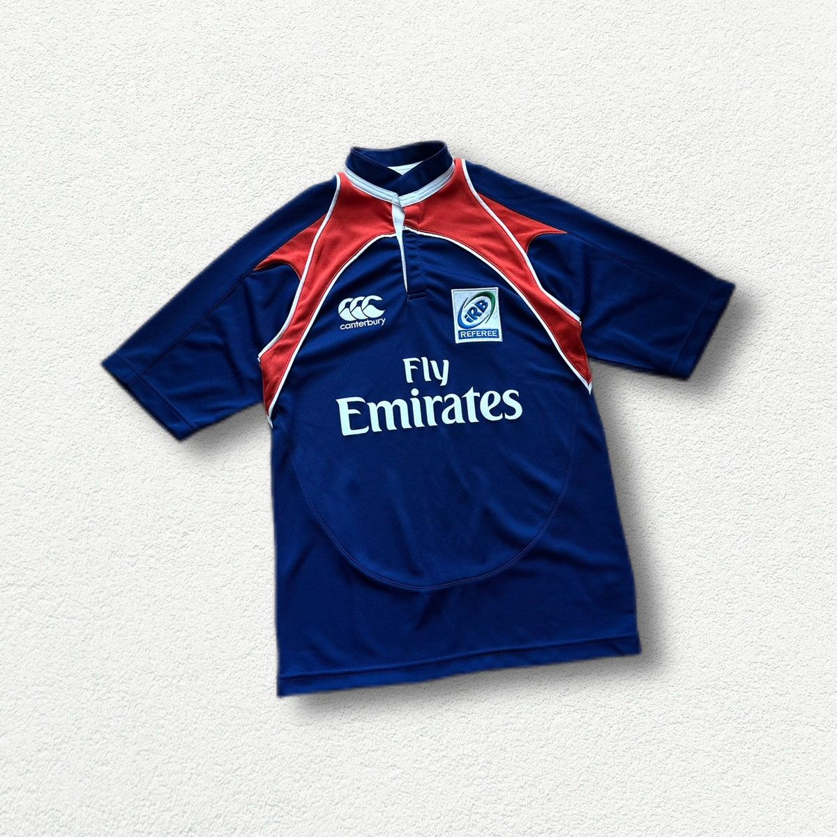 Canterbury of New Zealand × Vintage Canterbury World Rugby Referee Blue Shirt Jersey IRB Size US S / EU 44-46 / 1 - 1 Thumbnail