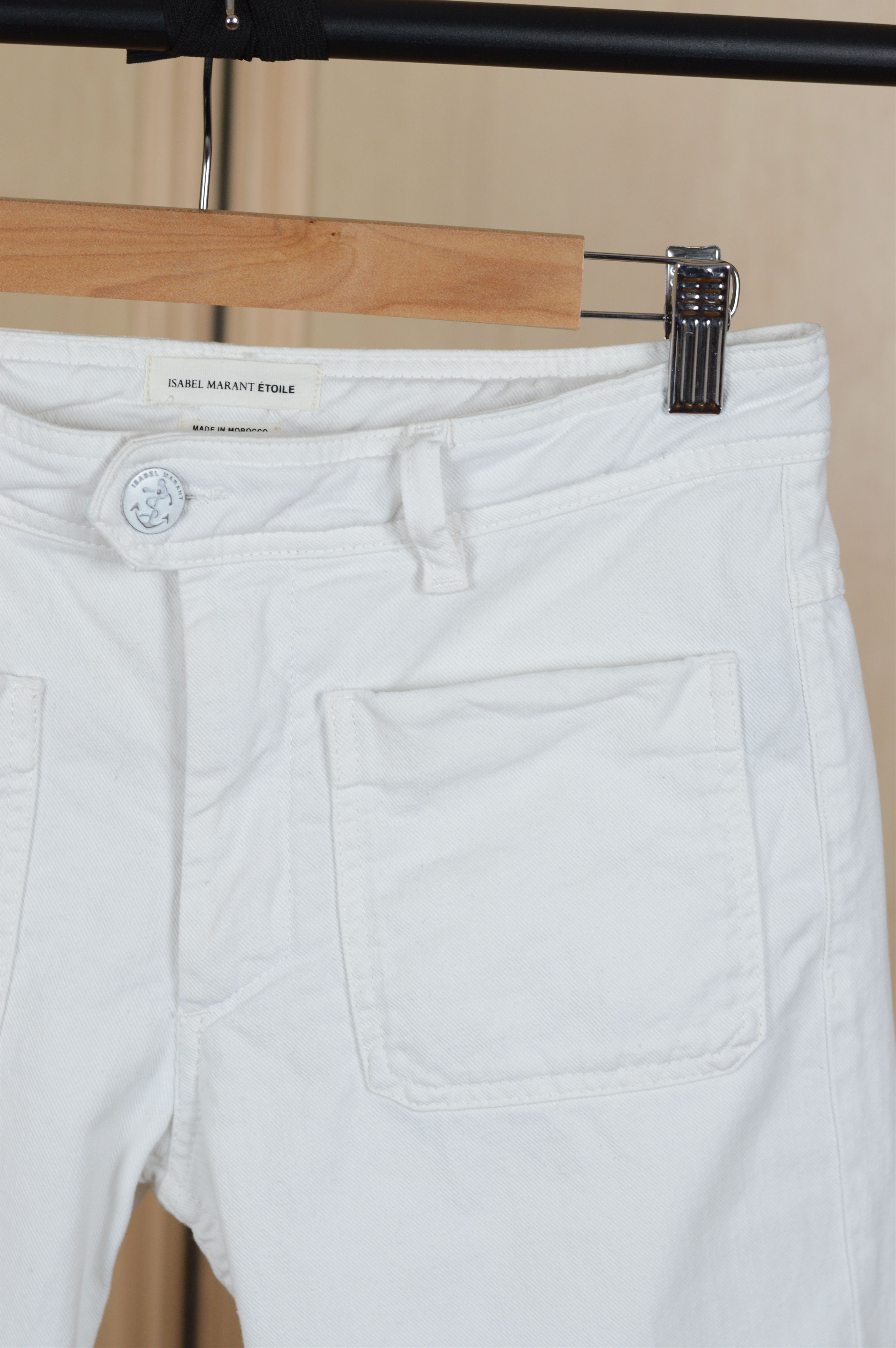 Isabel Marant Etoile Isabel Marant Etoile Pockets Flared White Jeans Pant Size 27" / US 4 / IT 40 - 5 Thumbnail