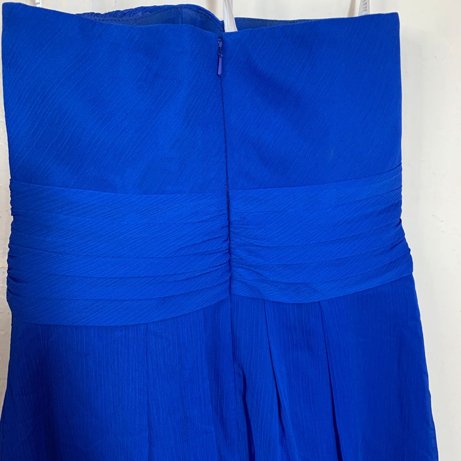 Other David's Bridal Blue Chiffon Mini Dress Size 2 Size XS / US 0-2 / IT 36-38 - 10 Thumbnail