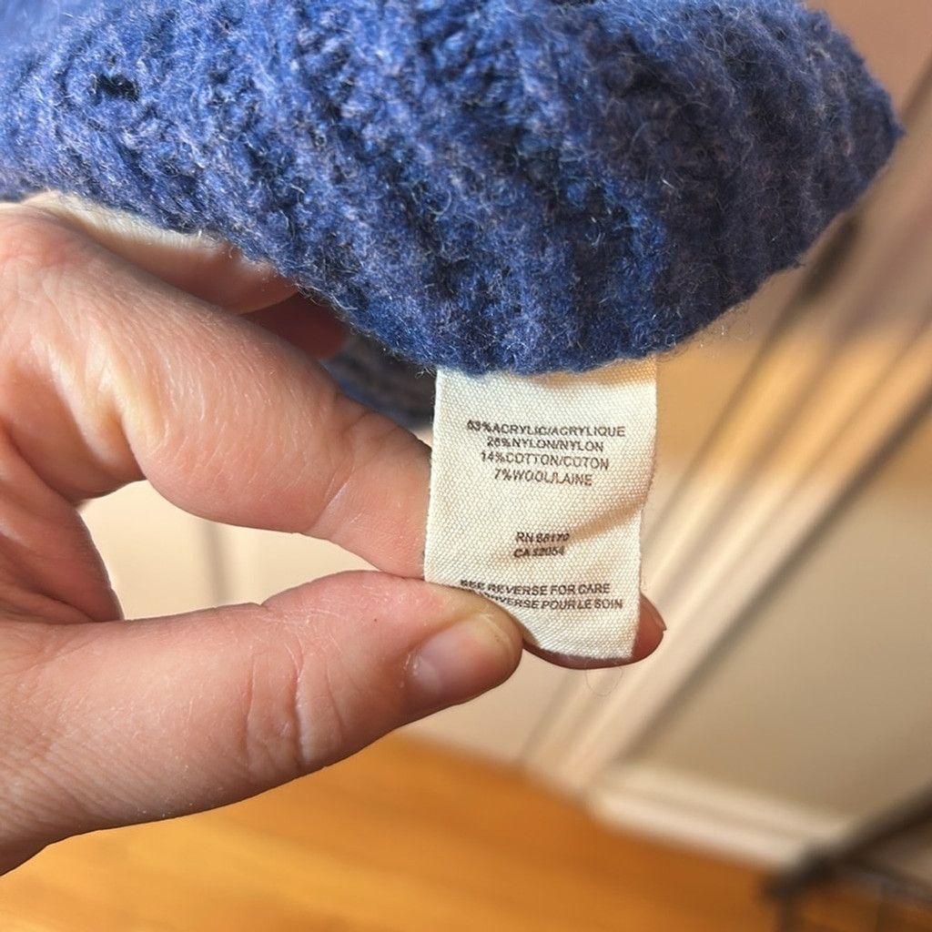 Free People Free people open knit Women's Blue Sweater size small Size S / US 4 / IT 40 - 4 Thumbnail