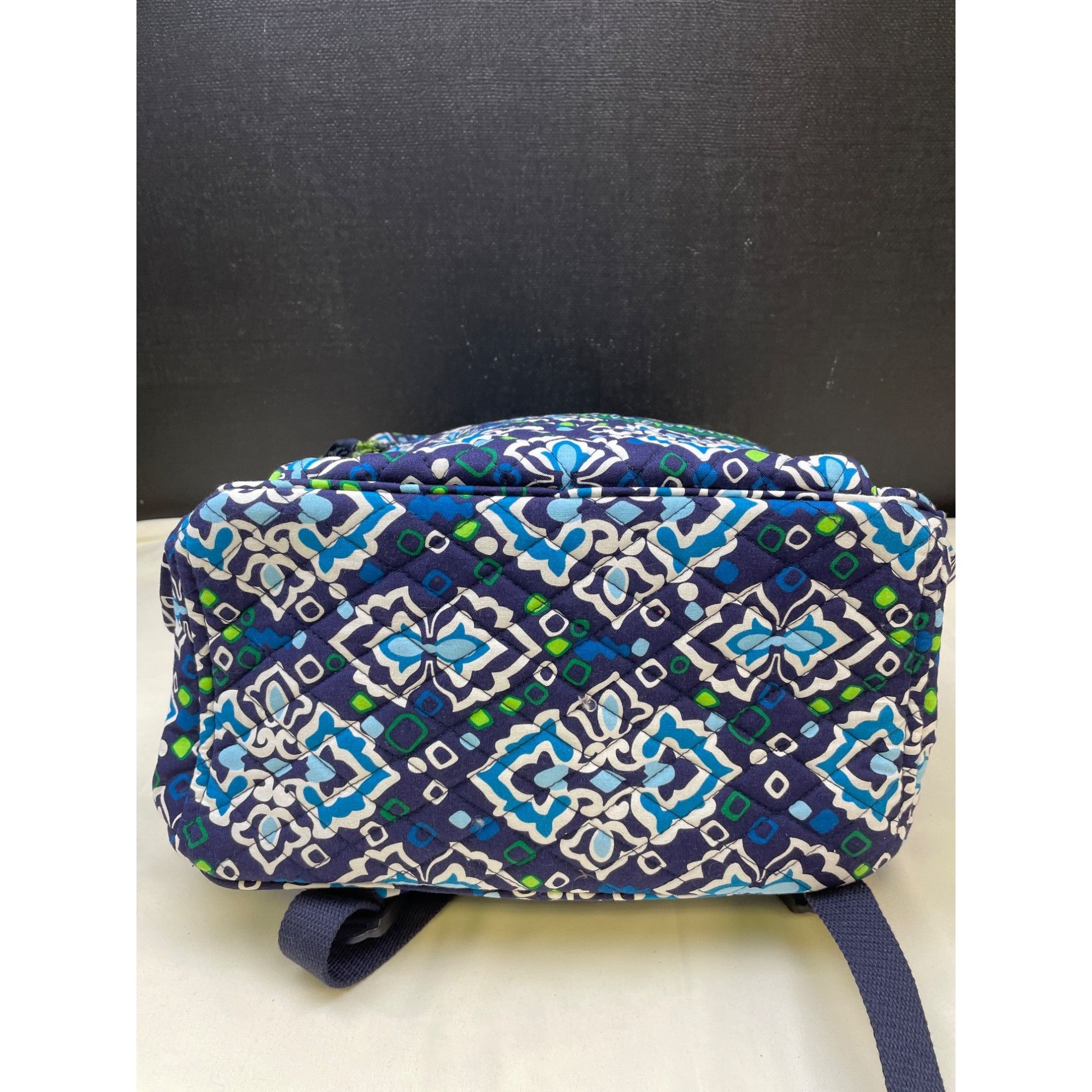 Vera Bradley Vera Bradley Ink Blue Women's Floral Campus Backpack SKU 609 Size ONE SIZE - 7 Thumbnail