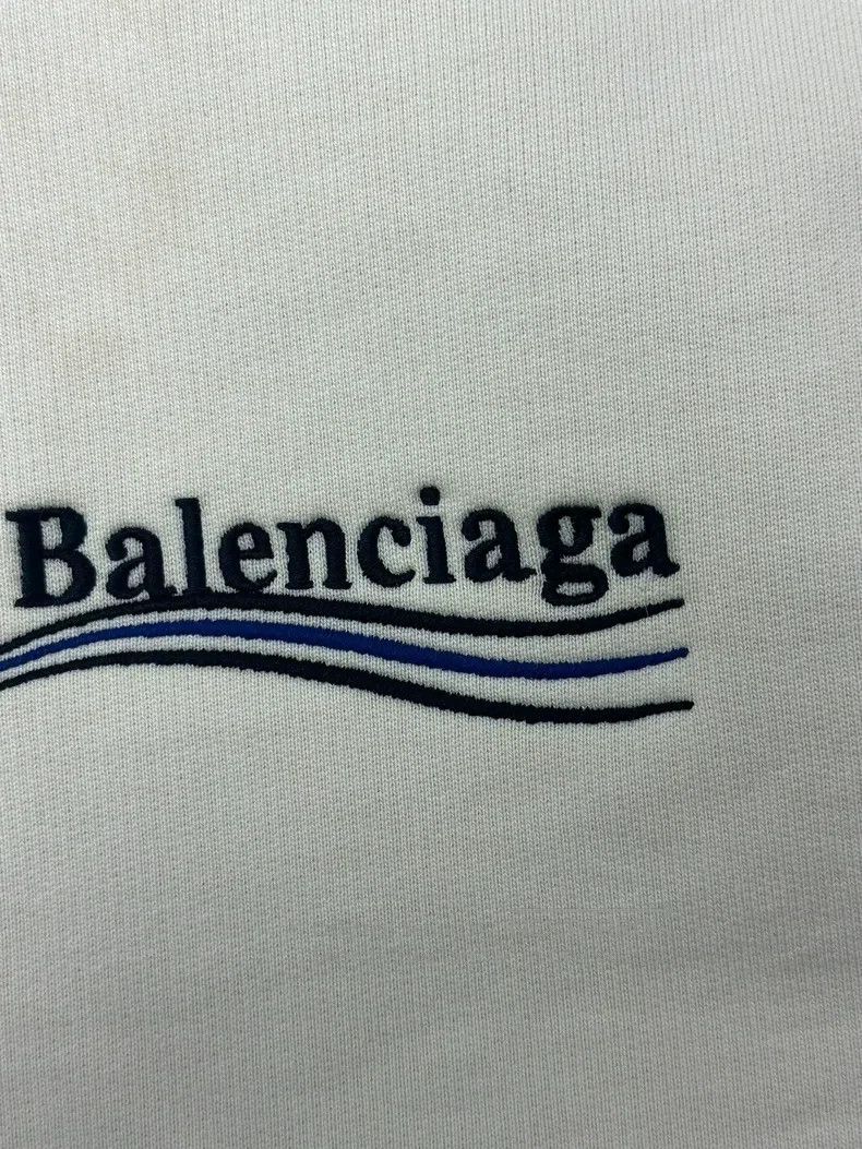Balenciaga Balenciaga Solid Color Letter Logo Printed Hoodie Size US L / EU 52-54 / 3 - 3 Thumbnail