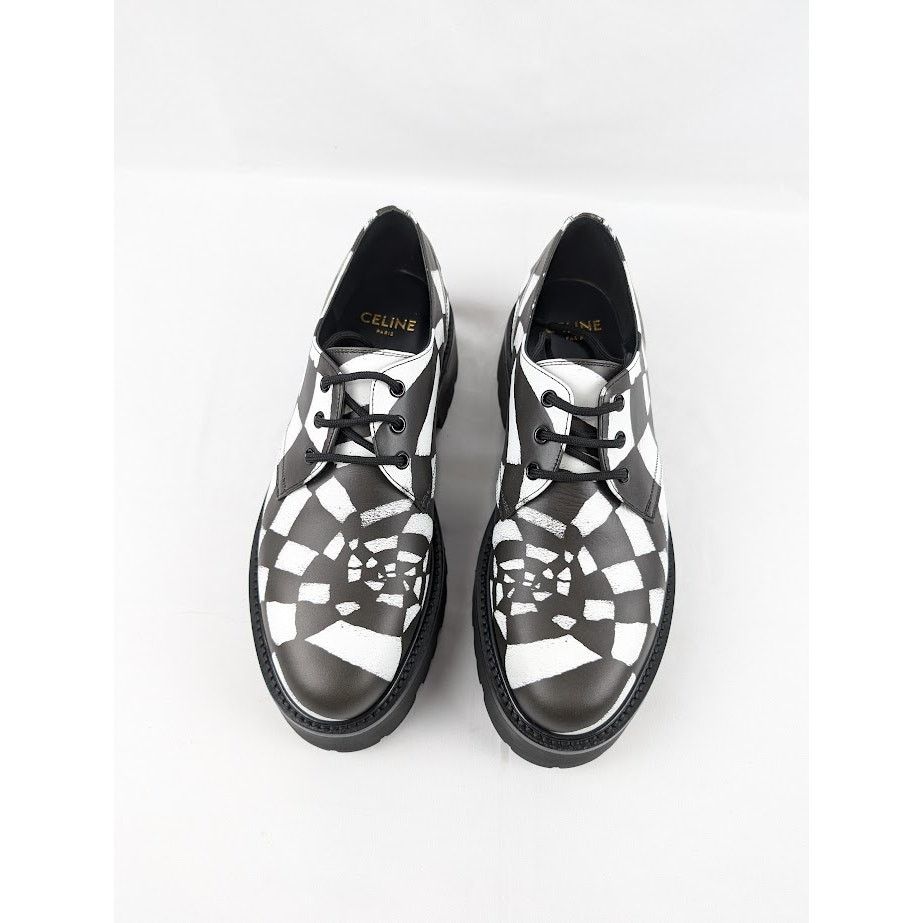 Celine o1rshd Leather Spiders Loafers in Black / White Size US 11 / EU 44 - 18 Thumbnail