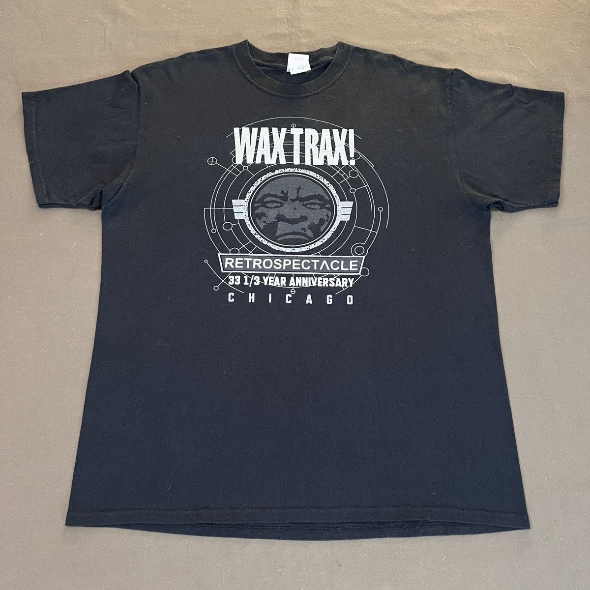 Band Tees × Vintage Vintage Y2K Wax Trax! Industrial Electronic Tee XL Size US XL / EU 56 / 4 - 2 Thumbnail
