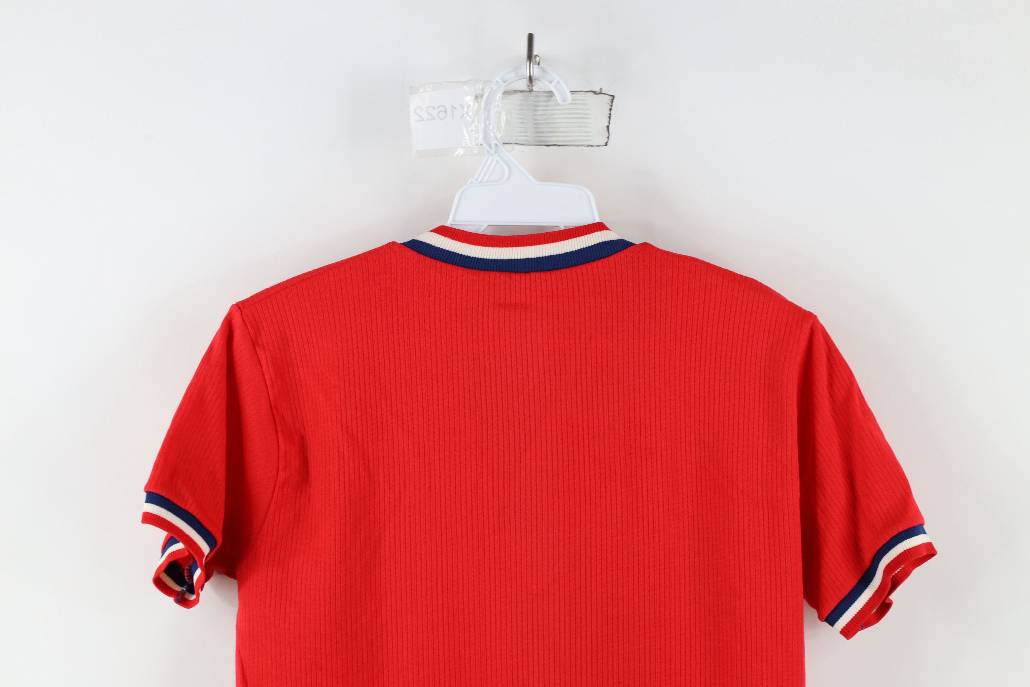 Vintage Vintage 60s 70s Streetwear Ribbed Knit Ringer T-Shirt USA Size S / US 4 / IT 40 - 9 Thumbnail