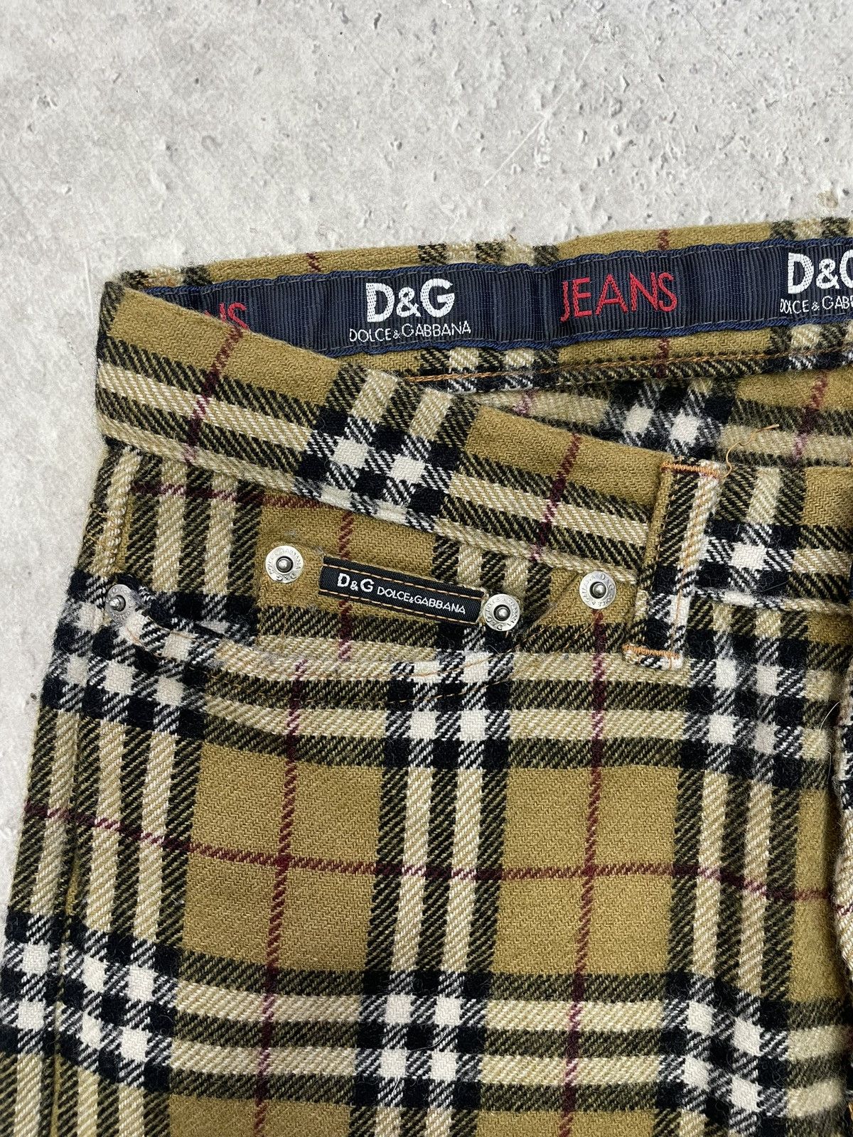 Burberry Vintage dolce Gabbana X Burberry nova check slim pants Size US 33 - 4 Thumbnail