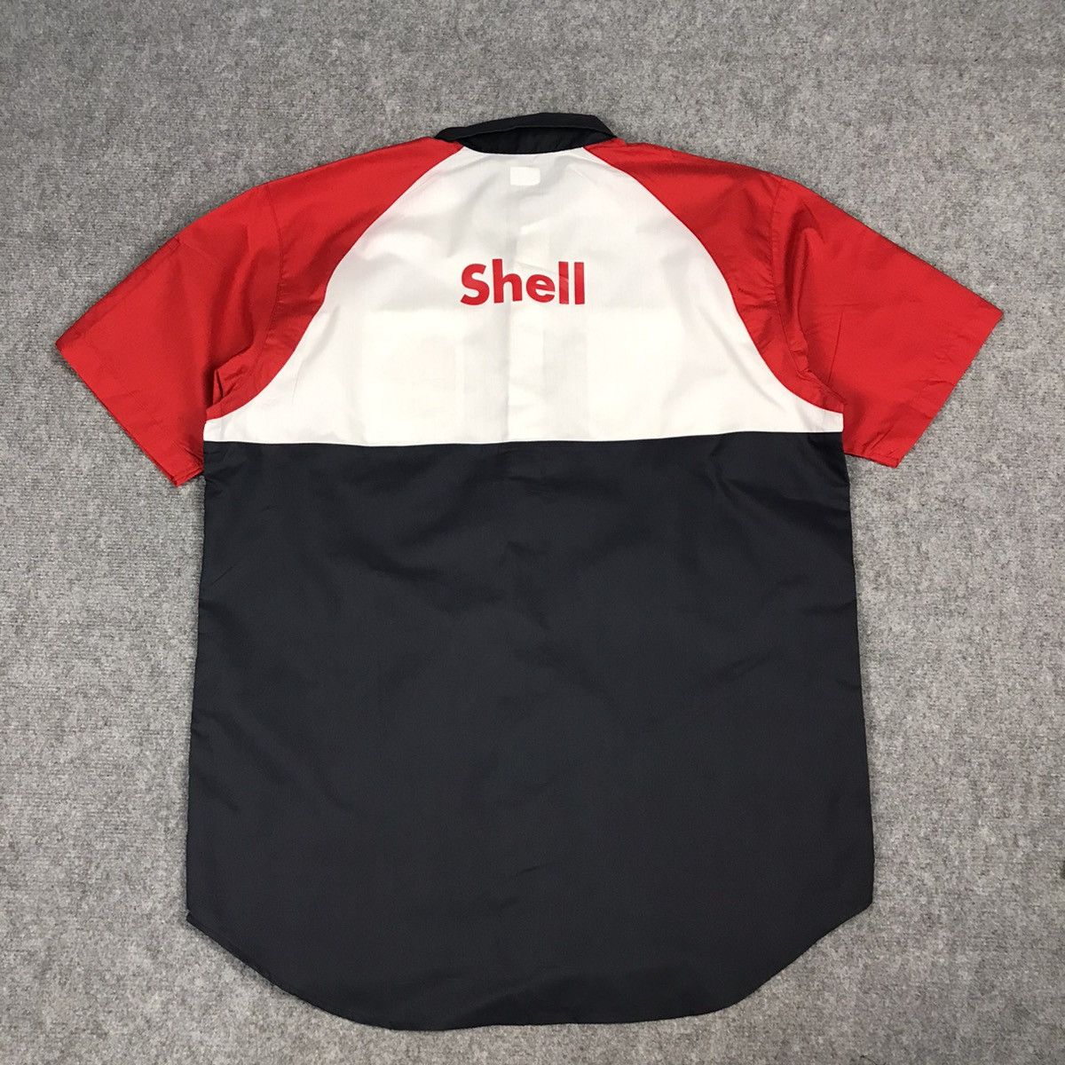 Japanese Brand Y2K SHELL HELIX OIL BRAND JAPAN STYLE DESIGN BUTTON SHIRT Size US L / EU 52-54 / 3 - 5 Thumbnail