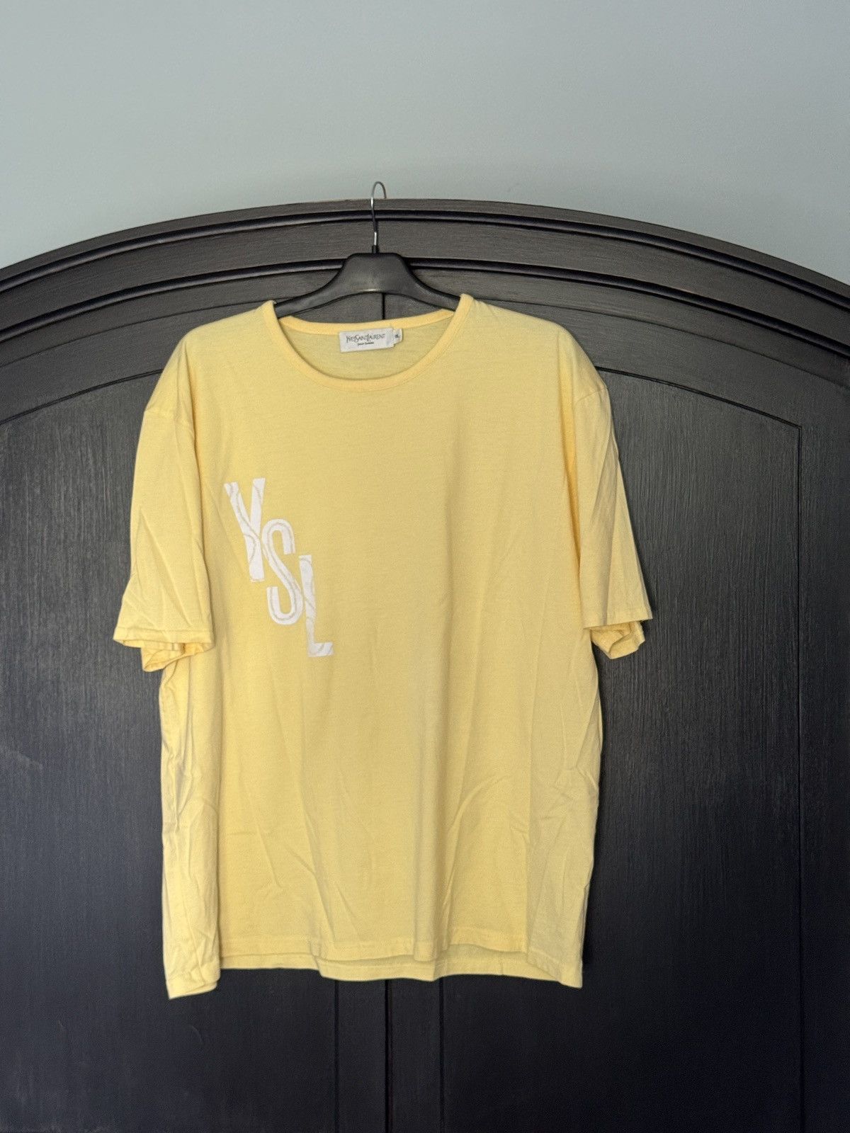 Yves Saint Laurent YSL Large Logo Tee Size US XXL / EU 58 / 5 - 1 Thumbnail