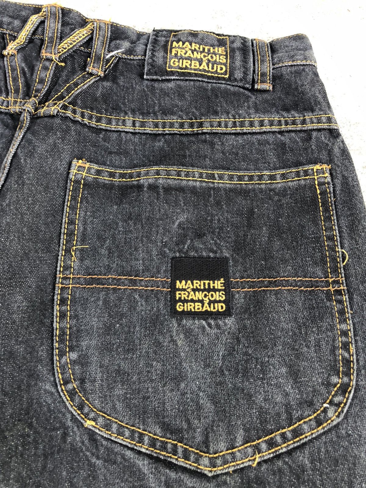 Marithe + Francois Girbaud Marithe Francois Girbaud Baggy Jeans Embroidered Logo Size US 29 - 17 Thumbnail