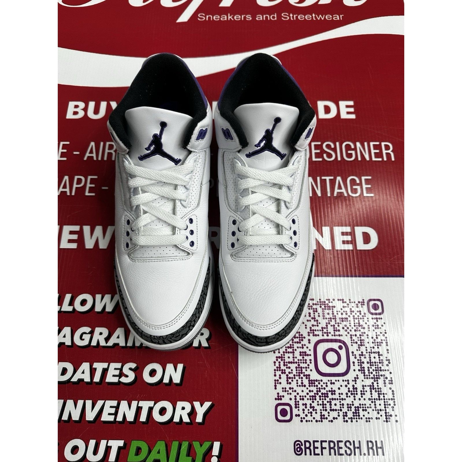 Jordan Brand Air Jordan 3 Dark Iris Size 10 CT8522-105 Size US 10 / EU 43 - 4 Thumbnail