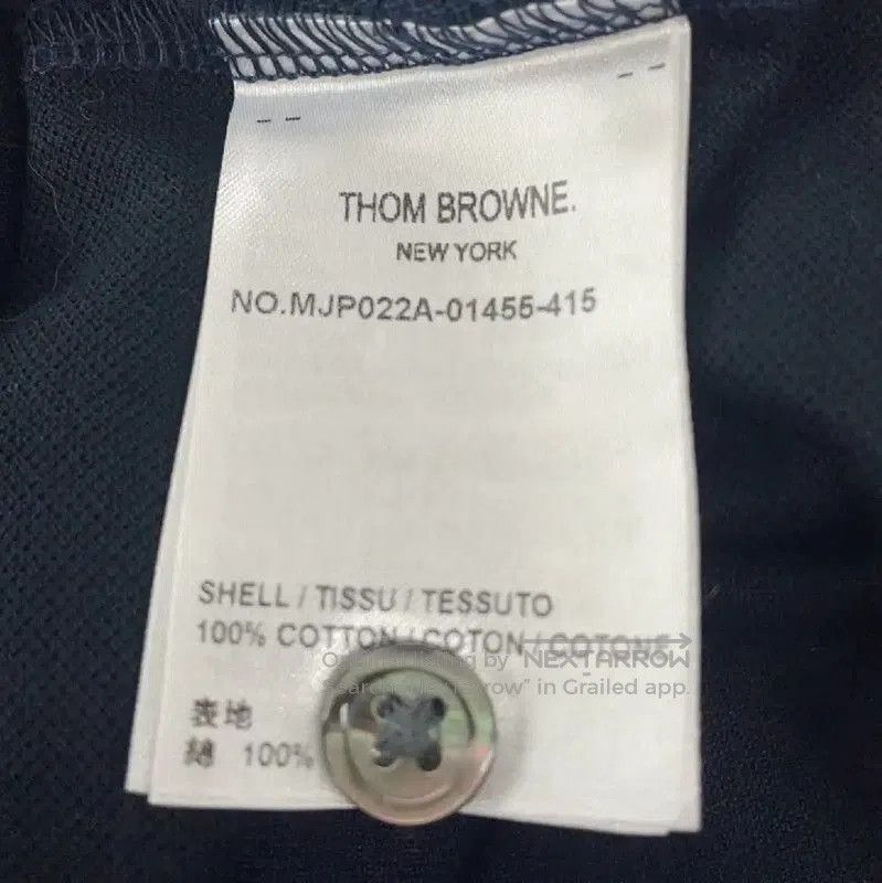 Thom Browne Thom Browne Navy Cotton Women's T-shirt . Size L / US 10 / IT 46 - 4 Thumbnail