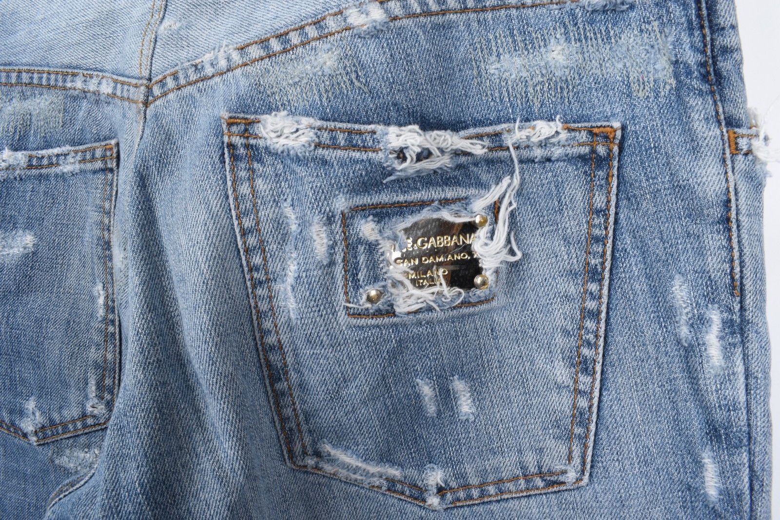 Dolce & Gabbana Dolce Gabbana Men Jeans Distressed Size IT52/L, S1986 Size US 36 / EU 52 - 8 Thumbnail