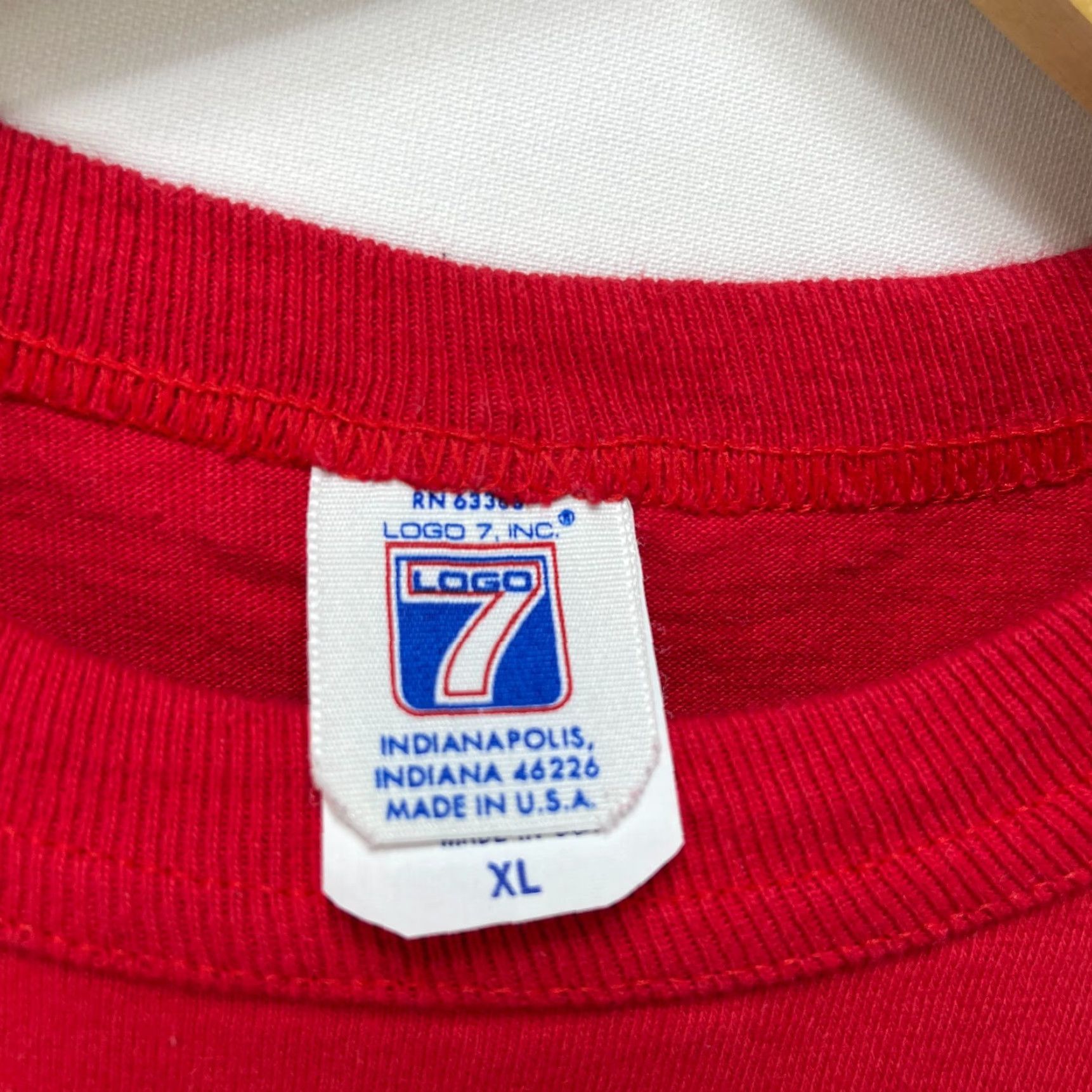 NBA VINTAGE NBA Atlanta Hawks Logo 7 T-Shirt XL Red SINGLE STITCH Men’s Shirt Size US XL / EU 56 / 4 - 4 Thumbnail