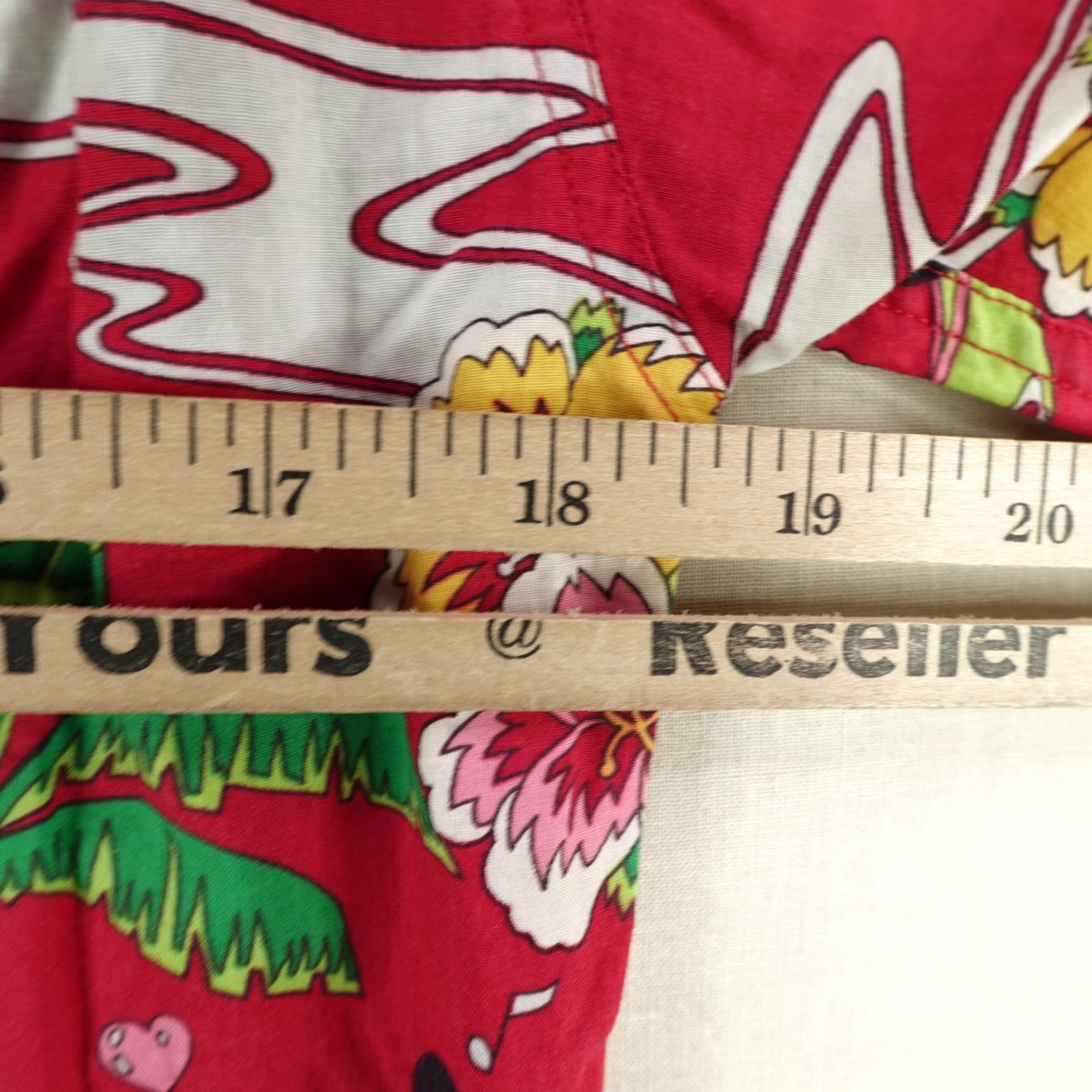 Mickey & Co. VINTAGE Mickey & Co Shirt Mens XS Red Mickey Mouse Hawaiian Button Up JH Hook 90s Size US XS / EU 42 / 0 - 5 Thumbnail