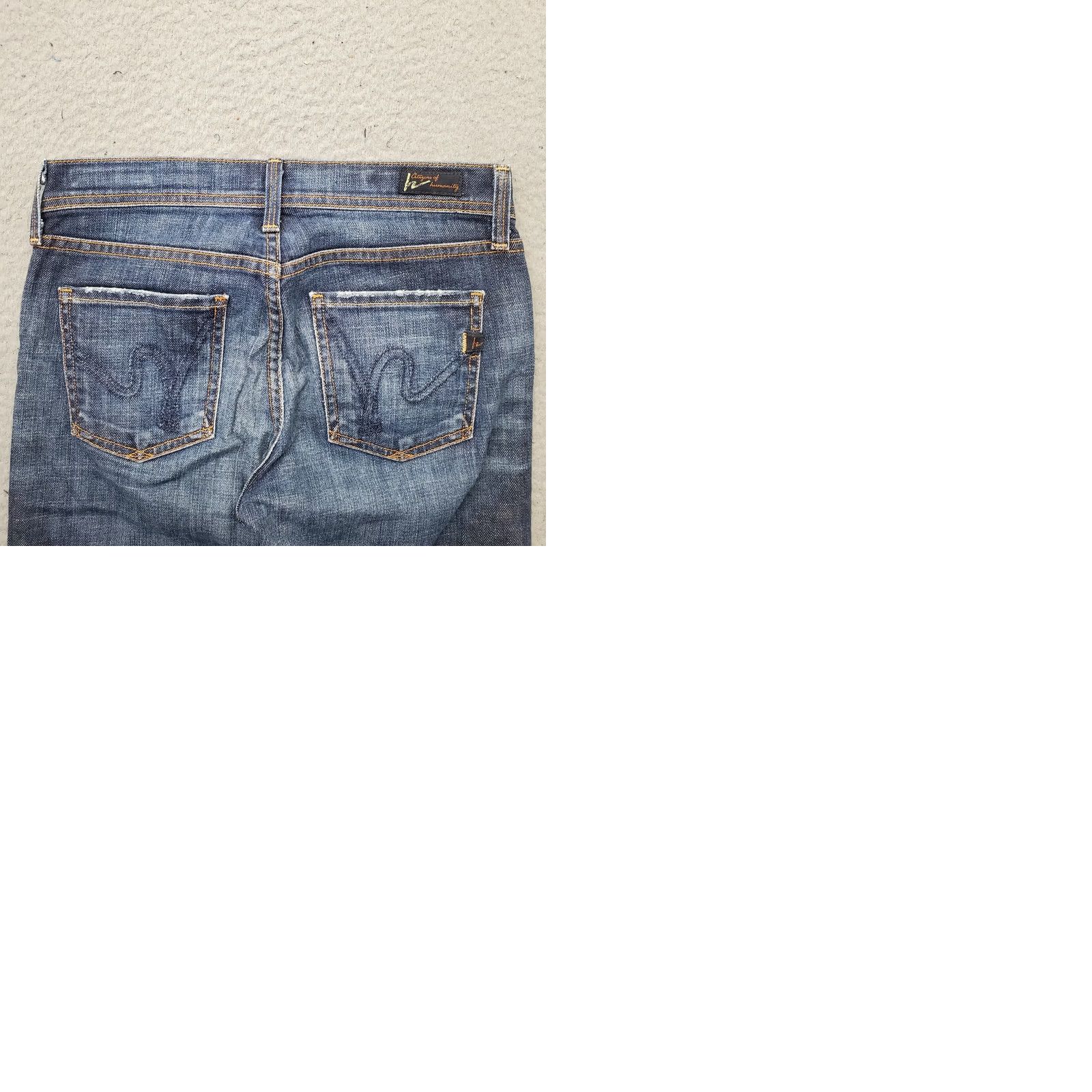 Citizens Of Humanity Citizens of Humanity Elson Jeans Womens 24 Blue Stretch High Rise Straight Leg Jeans Size 42" / US 20 - 9 Thumbnail