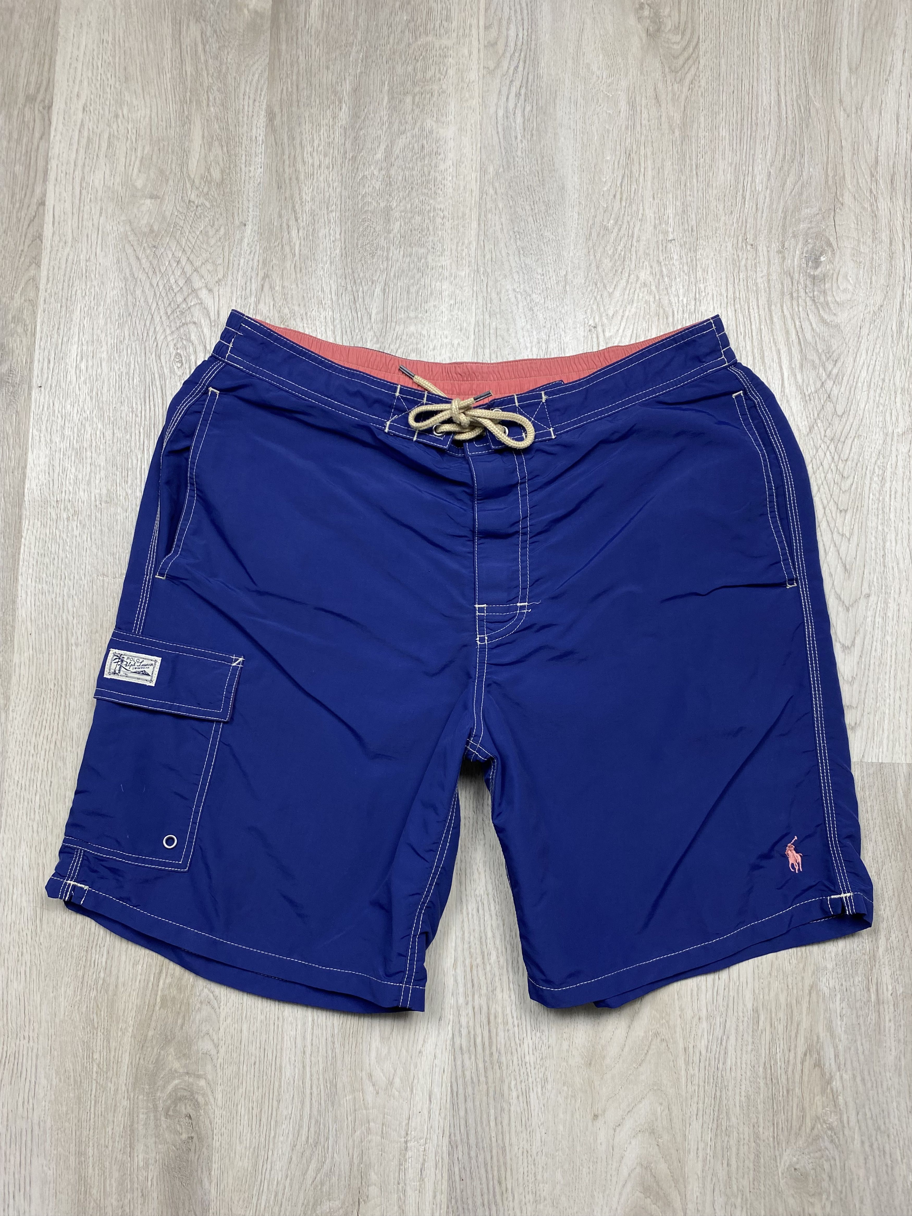 Polo Ralph Lauren Polo Ralph Lauren Vintage Mens Nylon Swimming Shorts Size US 34 / EU 50 - 1 Thumbnail