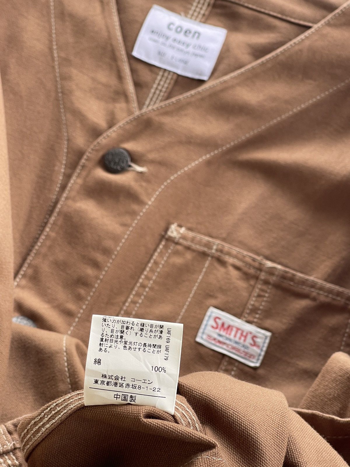 Japanese Brand COEN x SMITH Sanforized Workers Chore Jacket Size US XL / EU 56 / 4 - 10 Thumbnail