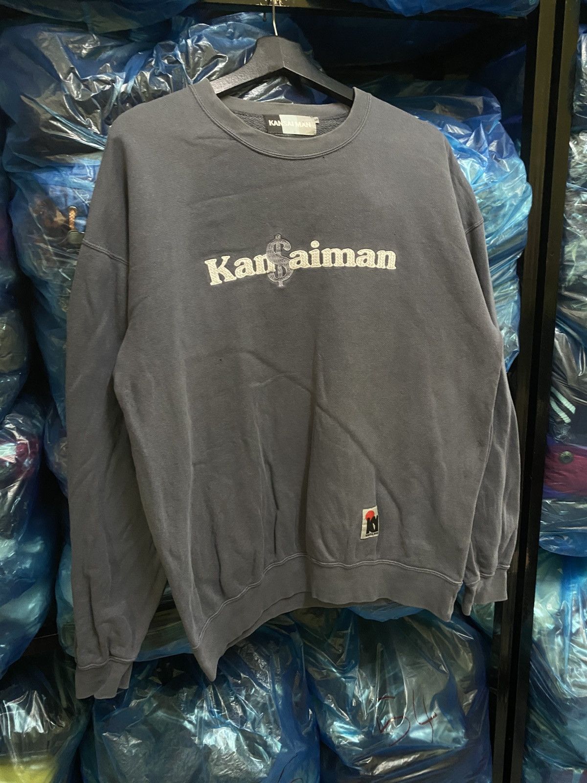 Kansai Yamamoto Vintage Kansai Man Logo Sweatshirt Embroidered Kan$aiman Size US L / EU 52-54 / 3 - 5 Thumbnail