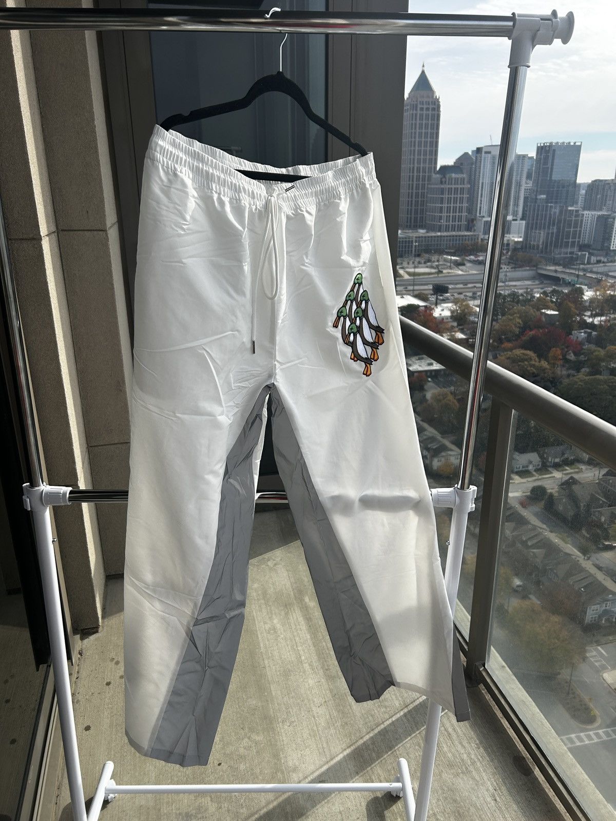 Vintage 2f7 Windbreaker Pants with iconic Duck Logo Size US 36 / EU 52 - 3 Thumbnail