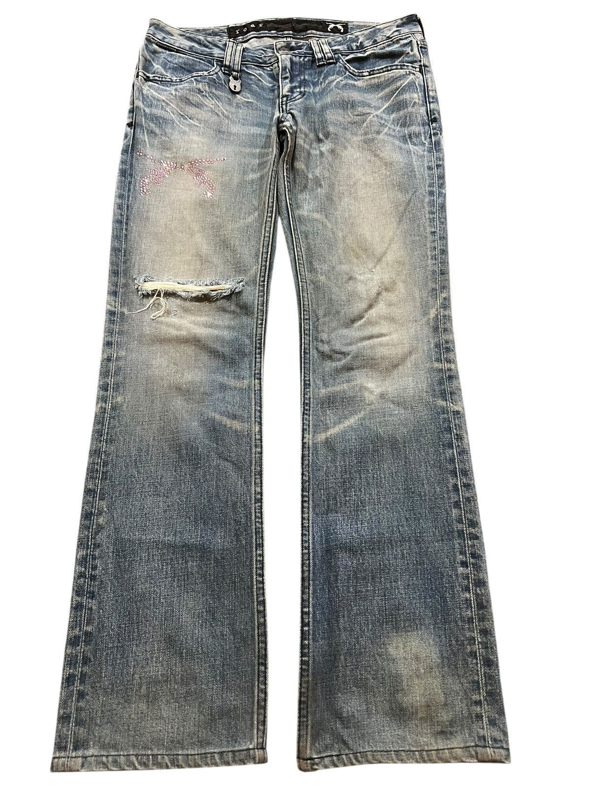Japanese Brand ROAR CROSS PISTOL DISTRESSED JEANS Size 30" / US 8 / IT 44 - 1 Thumbnail