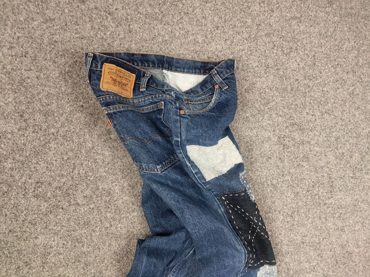 Levi's Vintage 90's levis 517 Sashiko Japan Patchwork Denim Jeans Size US 30 / EU 46 - 9 Thumbnail