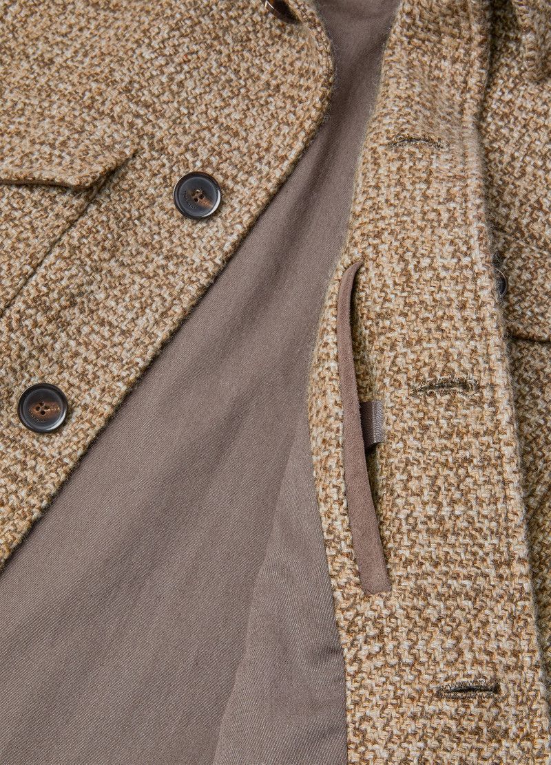 Loro Piana o1w1db10226 FAP4033 Devis Caban Coat in Brown Size US XL / EU 56 / 4 - 8 Thumbnail