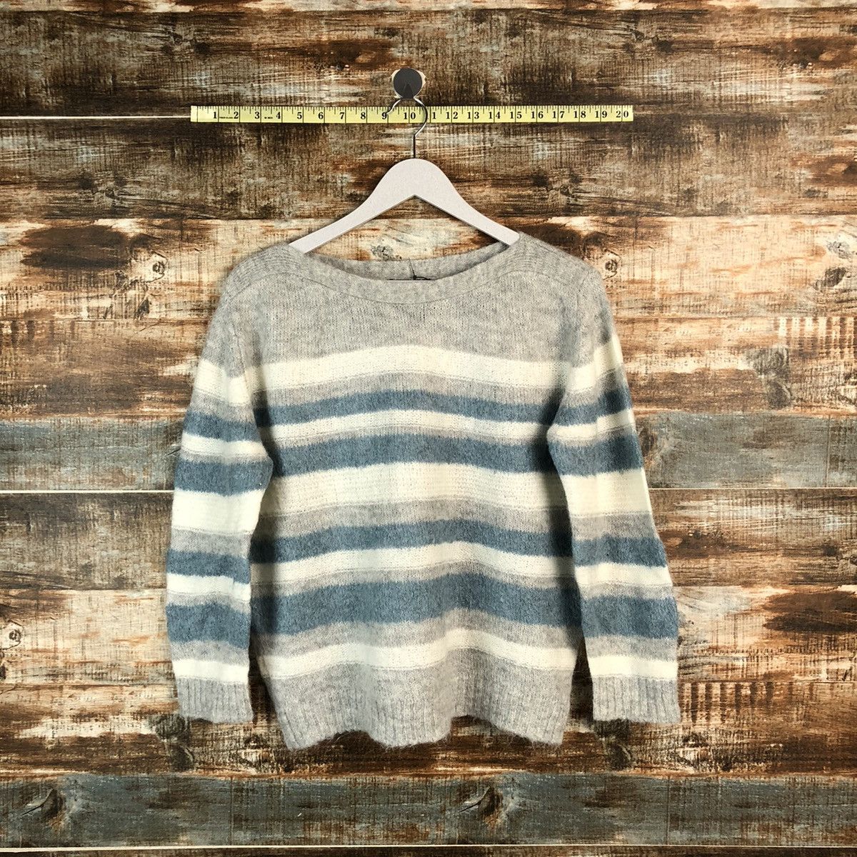 Closshi Stripe Grey Knitwear #A2187
