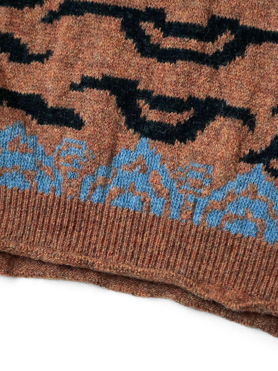 Kapital Kapital 7G Nepal Tiger Crew Sweater Size US L / EU 52-54 / 3 - 7 Thumbnail